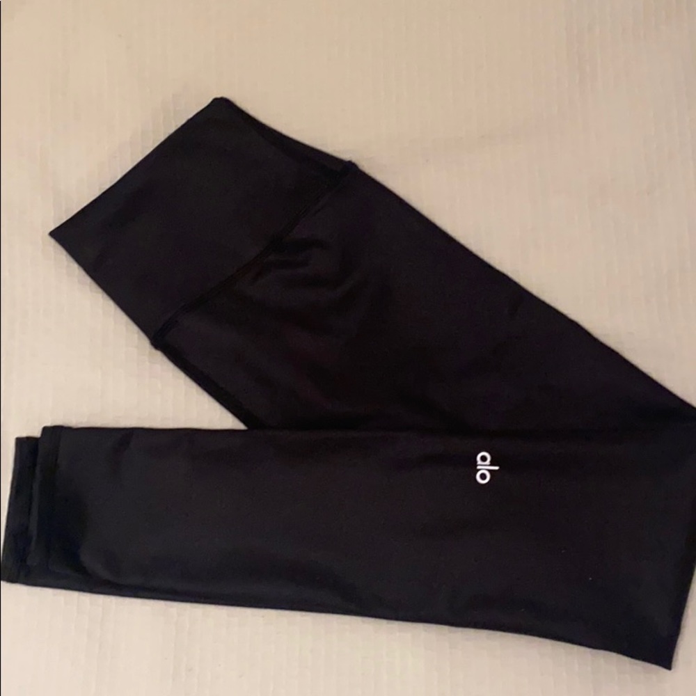 Alo yoga shiny black leggings